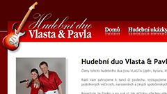 Hudební duo Vlasta & Pavla - firemní web